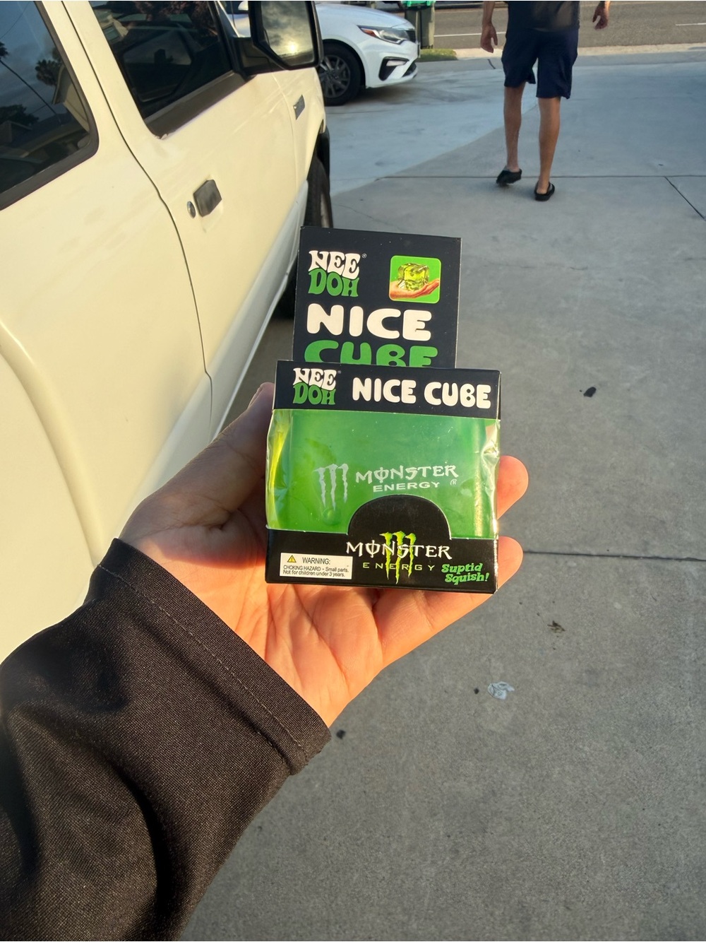 Needoh Nice Cube Monster Energy Green Stress Toy